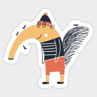 Funny Anteater Sticker